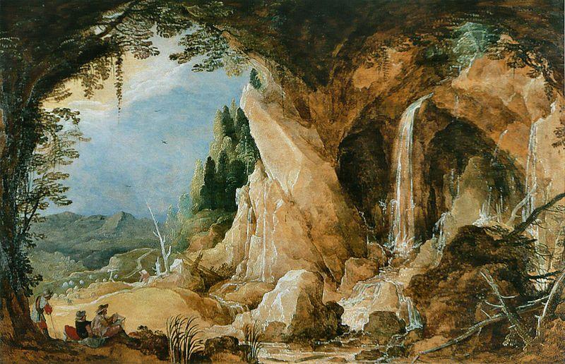 Joos de Momper Landschaft mit Grotte Germany oil painting art